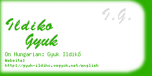 ildiko gyuk business card